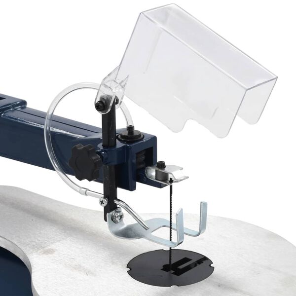 vidaXL elektromos dekopírfűrész lábpedállal és LED-lámpával 125 W