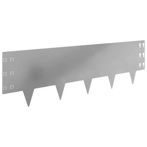 vidaXL Fűszeg&eacute;lyez&eacute;s 30 db 100 x 30 cm Ac&eacute;l Ez&uuml;st