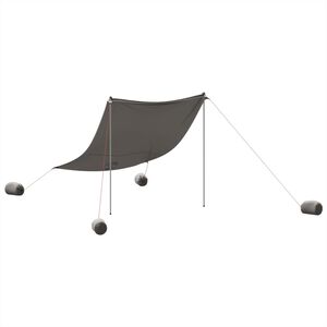 vidaXL sz&uuml;rke strandnapernyő homokr&ouml;gz&iacute;tőkkel 214 x 236 cm