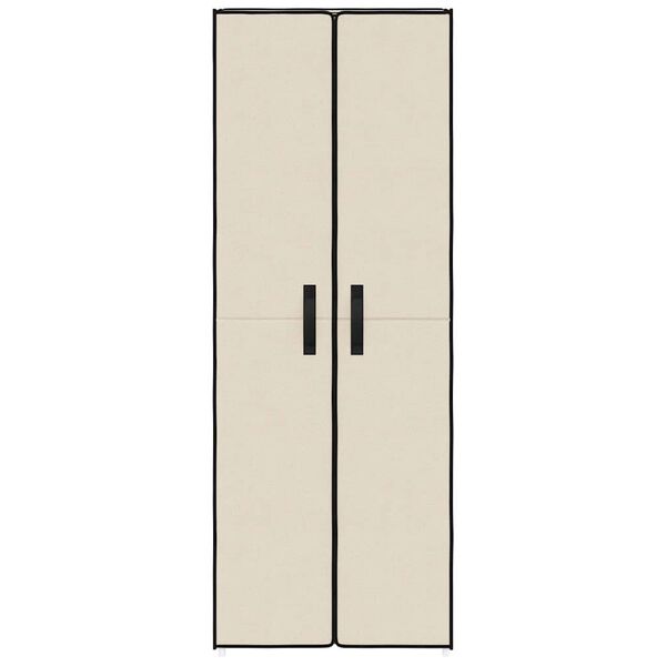 vidaXL kr&eacute;msz&iacute;nű sz&ouml;vet cipősszekr&eacute;ny 60 x 30 x 166 cm