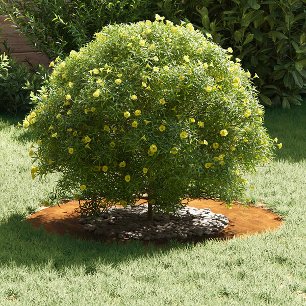 vidaXL Alkalmas lapos fa gyűrűkhez 5 pcs Barna &Oslash;40 / 70 cm