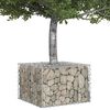 vidaXL Gabion emelt &aacute;gy Ez&uuml;st 60 x 60 x 40 cm Horganyzott ac&eacute;l