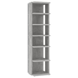 vidaXL betonsz&uuml;rke szerelt fa cipőszekr&eacute;ny 27,5 x 27 x 102 cm