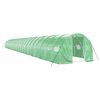 vidaXL z&ouml;ld ac&eacute;lv&aacute;zas melegh&aacute;z 72 m&sup2; 24 x 3 x 2 m