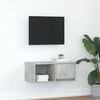vidaXL betonszürke szerelt fa TV-szekrény 60x31x25,5 cm