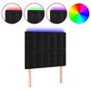 vidaXL fekete b&aacute;rsony LED-es fejt&aacute;mla 100x5x118/128 cm