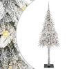 vidaXL Kar&aacute;csonyfa 300 LED-del &aacute;llv&aacute;nnyal Feh&eacute;r 210 cm PE &eacute;s Ac&eacute;l