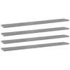 vidaXL 4 db betonsz&uuml;rke szerelt fa k&ouml;nyvespolc 80 x 10 x 1,5 cm