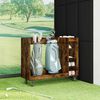 vidaXL Golf Szekr&eacute;ny ker&eacute;kkel Egysz&iacute;nű F&uuml;st&ouml;lt t&ouml;lgy 120 x 45 x 98 cm