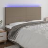 vidaXL t&oacute;psz&iacute;nű sz&ouml;vet LED-es fejt&aacute;mla 180x5x118/128 cm