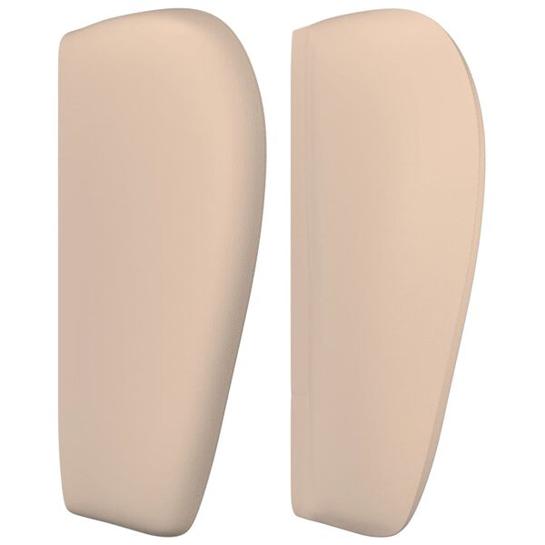 vidaXL cappuccino műbőr sz&aacute;rnyas fejt&aacute;mla 183x23x78/88 cm