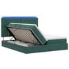 vidaXL LED t&aacute;rol&oacute;s &aacute;gy matraccal S&ouml;t&eacute;tz&ouml;ld 200 x 200 cm B&aacute;rsony