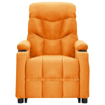 vidaXL sárga szövet felállást segítő dönthető fotel