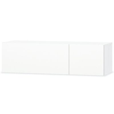 vidaXL fehér magasfényű faforgácslap TV szekrény 120 x 40 x 34 cm