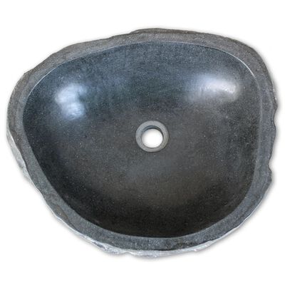 vidaXL ovális folyami kő mosdókagyló 30-37 cm
