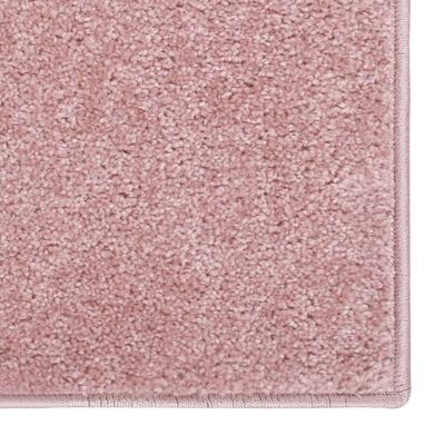 vidaXL rózsaszín rövid szálú szőnyeg 80 x 150 cm