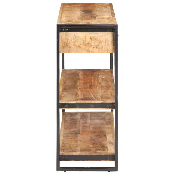 vidaXL t&ouml;m&ouml;r nyers mang&oacute;fa t&aacute;lal&oacute;szekr&eacute;ny 120 x 30 x 75 cm