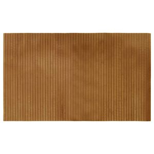vidaXL n&eacute;gysz&ouml;gletű barna bambusz szőnyeg 60 x 100 cm