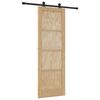 vidaXL Cs&uacute;sz&oacute; ajt&oacute; ORKDAL 73,5 x 211 cm T&ouml;m&ouml;r Fenyőfa Term&eacute;szetes