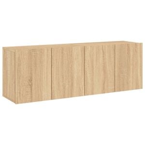 vidaXL 2 db sonoma t&ouml;lgy sz&iacute;nű fali TV-szekr&eacute;ny 60 x 30 x 41 cm