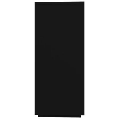 vidaXL fekete forgácslap tálalószekrény 120 x 30 x 75 cm