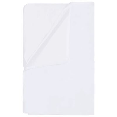 vidaXL 2 darab fehér pamut vízálló matracvédő 200 x 200 cm