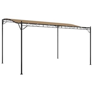 vidaXL t&oacute;psz&iacute;nű sz&ouml;vet &eacute;s ac&eacute;l pavilon 4 x 3 m 180 g/m&sup2;