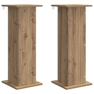 vidaXL N&ouml;v&eacute;ny&aacute;llv&aacute;ny 2 db K&eacute;zműves T&ouml;lgy 30,5 x 30 x 80,5 cm