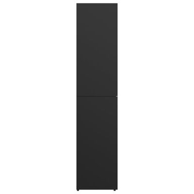 vidaXL fekete forgácslap cipősszekrény 80 x 39 x 178 cm