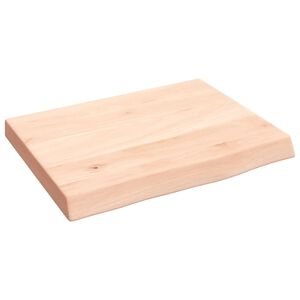 vidaXL kezeletlen t&ouml;m&ouml;r fa f&uuml;rdőszobai pult 40x30x(2-4) cm