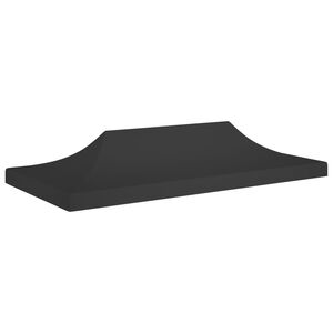 vidaXL fekete tető partis&aacute;torhoz 6 x 3 m 270 g/m&sup2;
