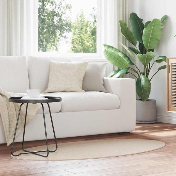 vidaXL Ter&uuml;letszőnyegek Ov&aacute;lis HUARTE B&eacute;zs 150 x 80 cm 100% poli&eacute;szter