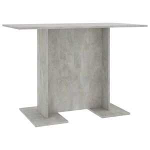 vidaXL betonsz&uuml;rke szerelt fa &eacute;tkezőasztal 110 x 60 x 75 cm