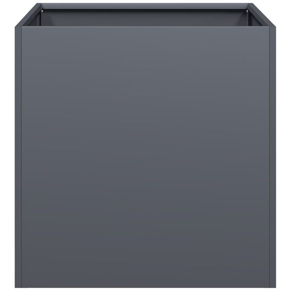 vidaXL antracitsz&uuml;rke hidegen hengerelt ac&eacute;l n&ouml;v&eacute;nytart&oacute; 40x40x40 cm