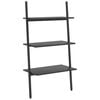 vidaXL 3 szintes fekete l&eacute;trapolc 64 x 34 x 116 cm