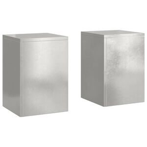 vidaXL N&ouml;v&eacute;ny&aacute;llv&aacute;ny 2 db Ez&uuml;st 24 x 24 x 35 cm Rozsdamentes Ac&eacute;l