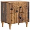 vidaXL &Eacute;jjeliszekr&eacute;ny fi&oacute;kkal Antik Fa 43 x 34,5 x 48 cm Szerelt Fa