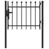 vidaXL Ker&iacute;t&eacute;s kapu BOXTEL 103 x 124,5 cm Porsz&oacute;rt ac&eacute;l Sz&uuml;rke