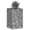 vidaXL Gabion emelt &aacute;gy Ez&uuml;st 50 x 50 x 80 cm Horganyzott ac&eacute;l