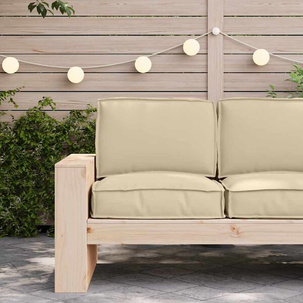 vidaXL Raklap párna készlet 2 pcs Bézs Oxford Szövet