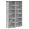 vidaXL CD szekr&eacute;ny Betonsz&uuml;rke 60 x 17 x 92 cm Szerelt Fa