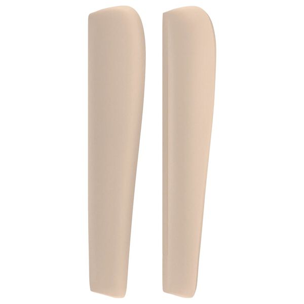 vidaXL cappuccino műbőr fejt&aacute;mla sz&aacute;rnyakkal 83 x 23 x 118/128 cm