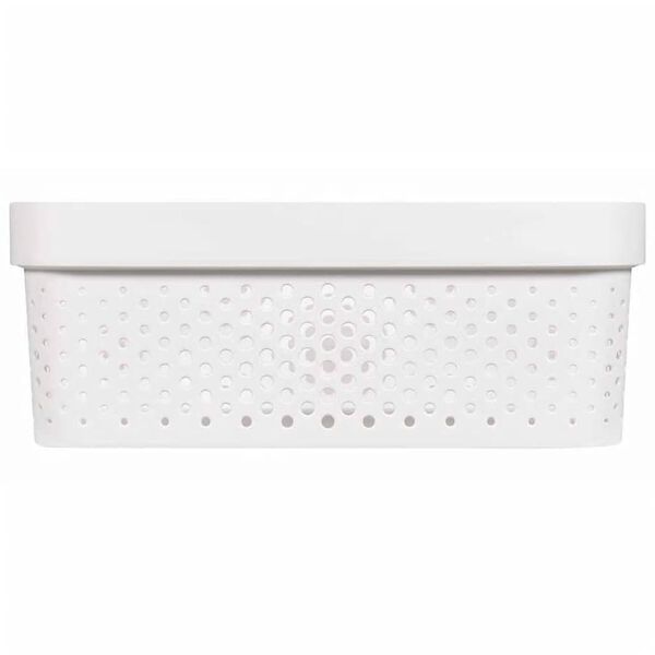 Curver Infinity 4 darabos feh&eacute;r t&aacute;rol&oacute;dobozszett fed&eacute;llel 11L + 17L