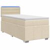 vidaXL Boxspring &aacute;gy matraccal Kr&eacute;msz&iacute;nű 80 x 200 cm Sz&ouml;vet