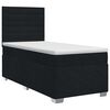 vidaXL Boxspring &aacute;gy matraccal fejt&aacute;ml&aacute;val Fekete 90 x 190 cm Sz&ouml;vet