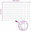 vidaXL Európai Kerítés Zöld 0,4 x 25 m PVC-bevonatú vas