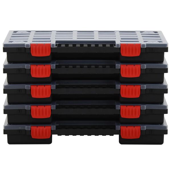 vidaXL 10 db polipropil&eacute;n szort&iacute;roz&oacute;doboz 40 x 30 x 5 cm