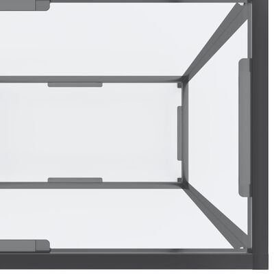 vidaXL átlátszó edzett üveg tálalóasztal 200 x 35 x 75,5 cm