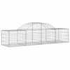 vidaXL 5 db &iacute;ves horganyzott vas gabion kos&aacute;r 200x50x40/60 cm