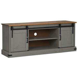 vidaXL HALDEN sz&uuml;rke t&ouml;m&ouml;r fa TV szekr&eacute;ny 2 tol&oacute;ajt&oacute;val 150x40x60 cm